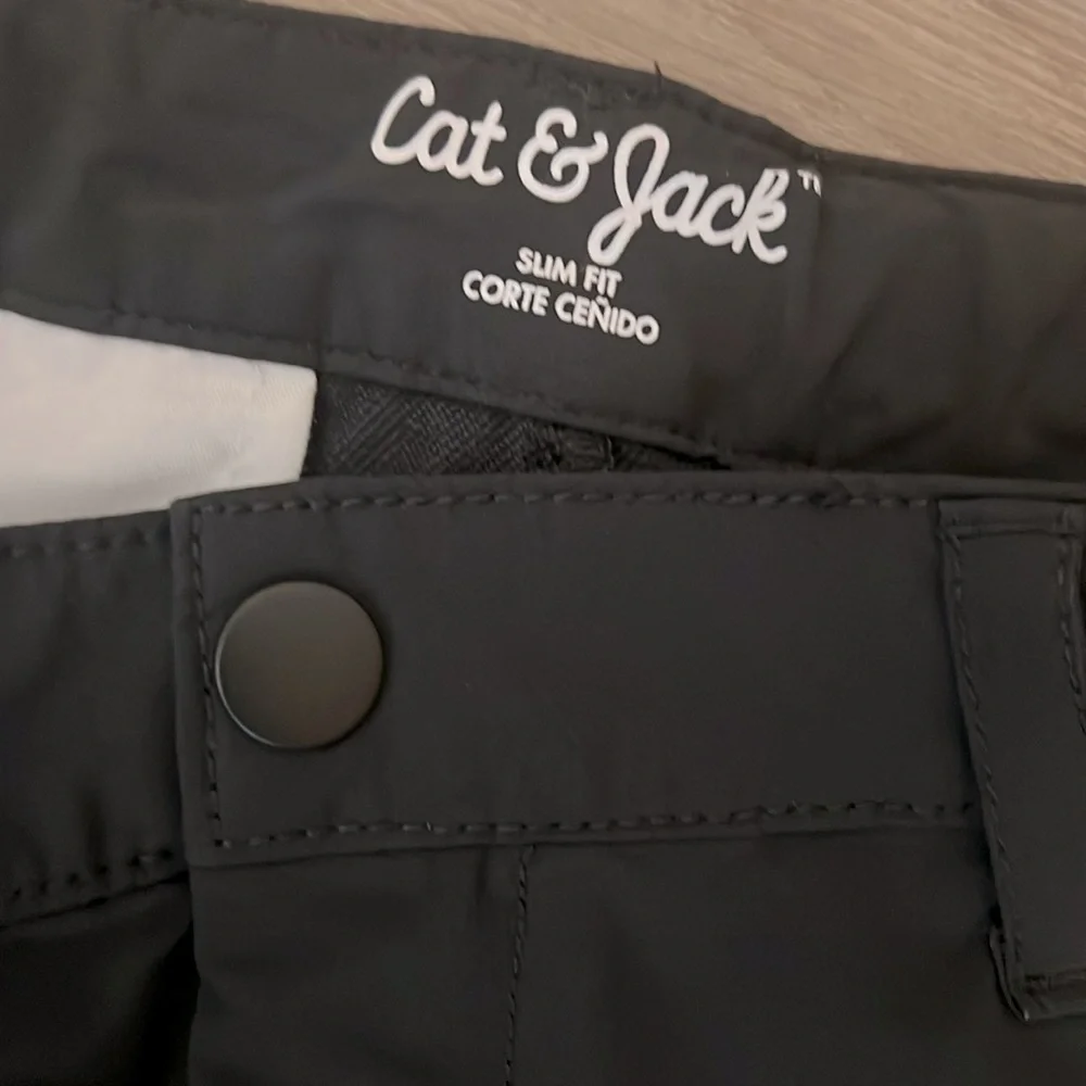 Cat & Jack Adjustable Waist Nylon Wind Pants (12)